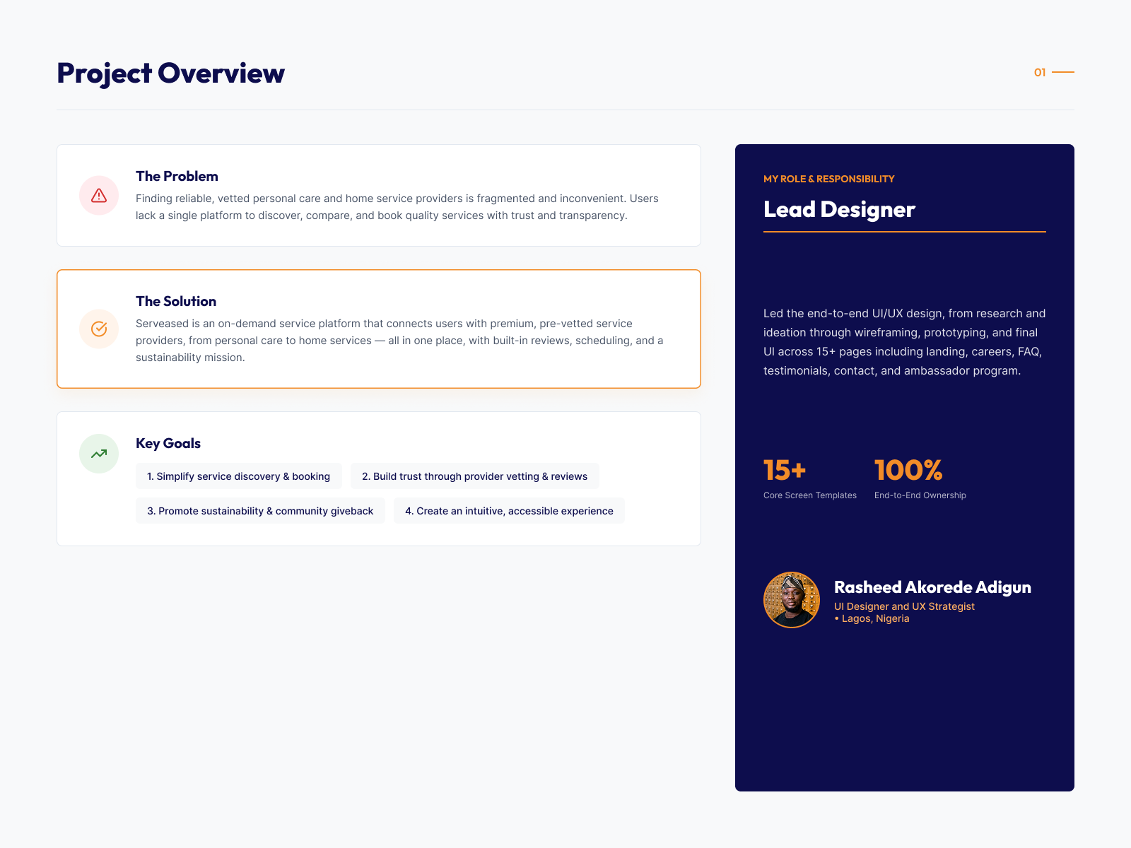 02, Project overview: the problem, the solution and key goals