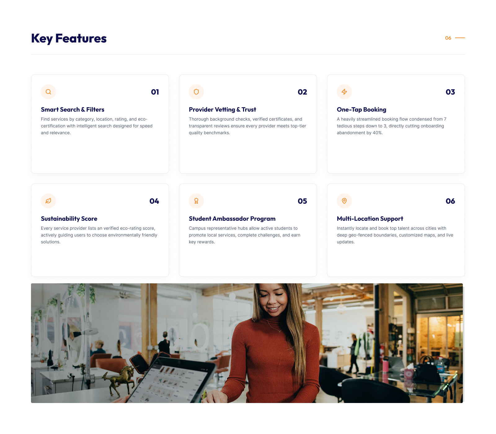 07, Key features defined for the platform